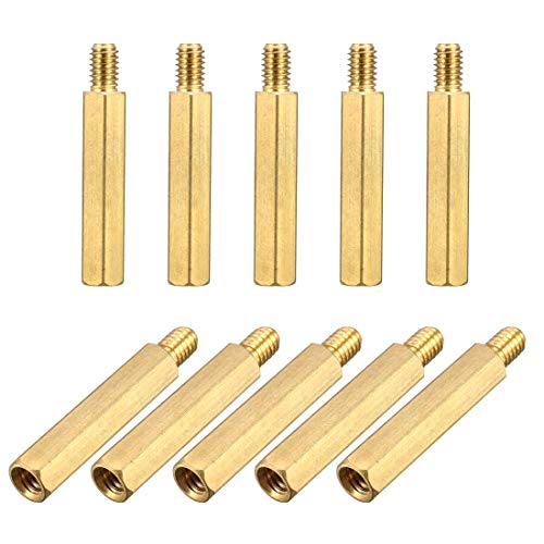 Avstandsstykker og distanser | M4X25Mm+6Mm Hann-Hunn Messing Hex PCB Hovedkort Avstandsstykke Standoff For FPV Drone Quadcopter, Datamaskin & Kretskort 20Pcs Avstandsstykker og distanser Avstandsstykker og distanser