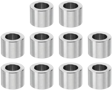 Avstandsstykker og distanser | M6 Rustfritt Stål Avstandsstykker, 10 Pcs Metall Avstandsstykke Rustfritt Stål 6,2 Mm ID X 10 Mm OD X 8 Mm L Avstandsskruer Standoffs Runde For 1/4″ Eller M6 Skruer Bolter Avstandsstykker og distanser Avstandsstykker og distanser