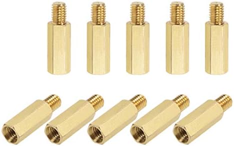 Avstandsstykker og distanser | M6X20Mm+8Mm Hann-Hunn Messing Hex PCB Hovedkort Støtte Standoff for FPV Drone Quadcopter, Datamaskin & Kretskort 10 Stk Avstandsstykker og distanser Avstandsstykker og distanser