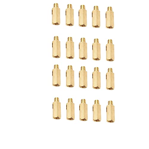 Avstandsstykker og distanser | Mann-til-kvinne Gjengeavstandsskruer Messing Hex Standoffs M3 X 6Mm + 6Mm PCB Søyler for Drone Quadcopter, Datamaskin og Kretskort, Pakke med 2, Gull Avstandsstykker og distanser Avstandsstykker og distanser