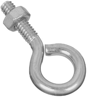 Bolter | N221-085 2160Bc 1/4In. X 2In. Øyebolt, Sinkbelagt 6-Pack Bolter Bolter