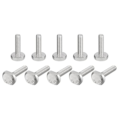 Bolter | T-Spor Bolter, 20 stk M6X25mm T Spor Drop-In Stud Glideskruer 304 Rustfritt Stål T Formede Skruer For T Spor Bolter Bolter