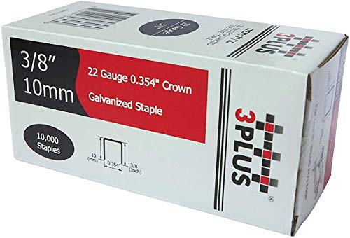 Heftemidler | 71/10 22 Gauge 3/8-Tommers (9Mm) Krone 3/8-Tommers Benlengde Galvaniserte Fine Trådstifter, 10 000 Per Boks, 71 Serie Stifter Heftemidler Heftemidler