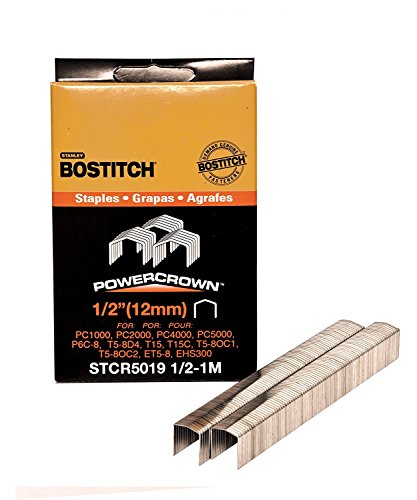 Heftemidler | Stcr50191/2-1M 1/2-tommers med 7/16-tommers kraftig Powercrown stift (1.000 per eske) (2) Heftemidler