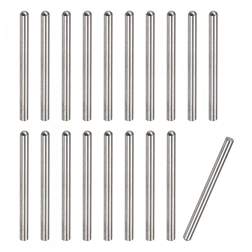 Nåler | 3,5X50Mm Dowel Pinner, 20Stk 304 Rustfritt Stål Rund Hode Flat Fased Ende Dowel Pin Køyeseng Pinner Hylle Pegs Støtte Hyller Festeelementer Nåler Nåler