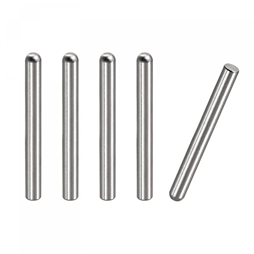 Nåler | 5X50Mm Dowel Pins, 5Stk 304 Rustfritt Stål Rund Hode Flat Fased Ende Dowel Pins Køyeseng Pinner Hylle Støtte Stenger Festeelementer Nåler Nåler