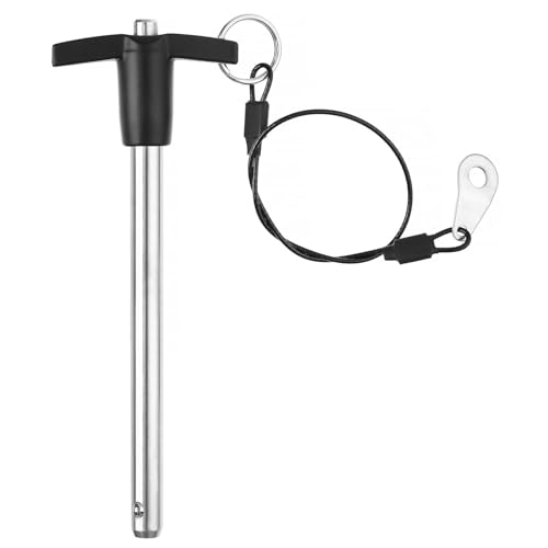 Nåler | T-håndtak Hurtigutløserpinne 3/8 Tommer Diameter, Rustfritt Stål Kulelås Pinne med Trykknapp Lanyard Kabel Brukbar Lengde 3,94″ (9,5100 Mm) Nåler Nåler