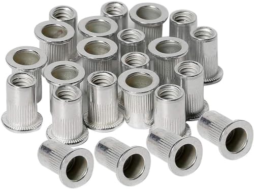 Nøtter | 12 stk 1/4-2 Aluminium Rivet Nuts Gjengede Innlegg Rivnuts Nutsert 1/4-2Unc Nøtter Nøtter