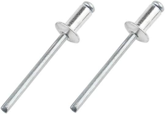 Riveter | 100 stk 1/8″ X 1/4″ Aluminium Blindnitter, 3.2 X 6 mm Popnitter, Sølv Riveter Riveter