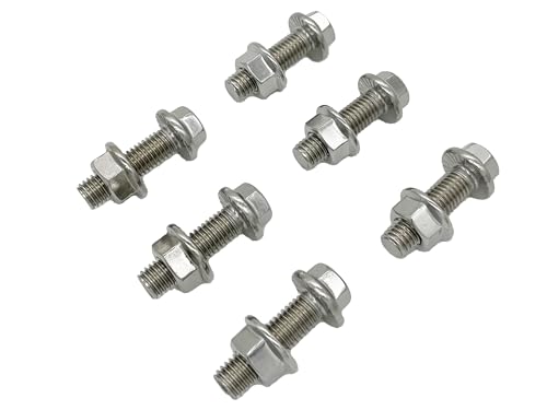 Skruer og Bolter Assortiment Sett | Eksosmanifold Bolt Kit M1X1.5-35Mm 6-Pack Flensede Sekskantbolter Skruer og Bolter Assortiment Sett Skruer og Bolter Assortiment Sett