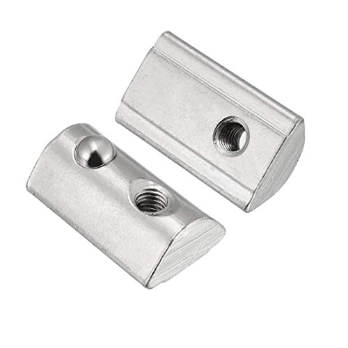 T-Nøtter | Roll-In Våren M4 T Mutter, Rullekule Elastiske Muttere For 4040 Serie Aluminiumsprofil, Passer For Aluminiumsprofil Med 8Mm Spor Dybde, Pakke Med 12 T-Nøtter T-Nøtter